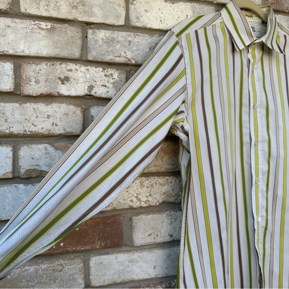 Ted Baker Striped Collared Button Down Shirt - image 5